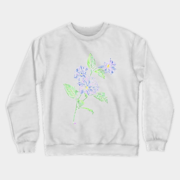 2022 02 flowers color 02 Crewneck Sweatshirt by Katherine Montalto